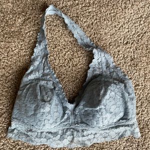 blue lace bralette